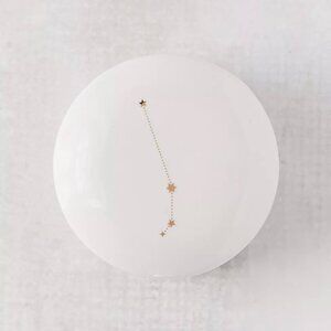 Urban Outfitters Zodiak Aeries round ceramic trinket box with lid